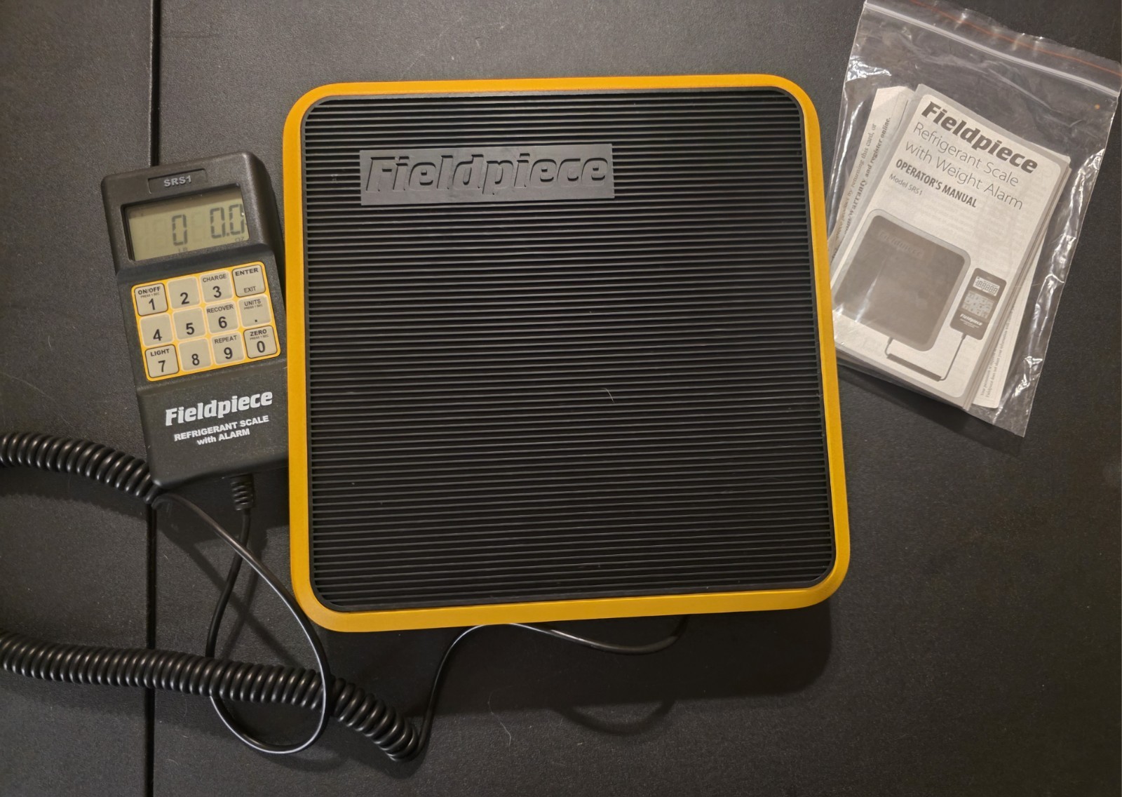 Fieldpiece SRS1 Lightweight Refrigerant Scale with Padded Case 0-110 lbs