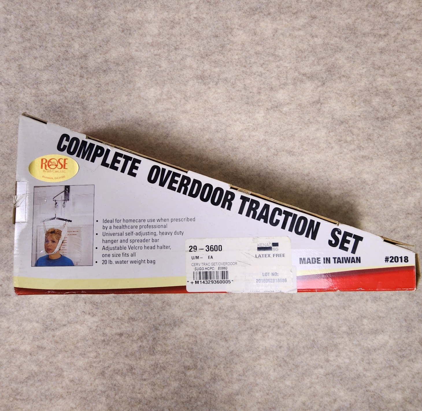 Kenad Complete Overdoor Traction Set Home  Healthcare Universal Self Adjusting.