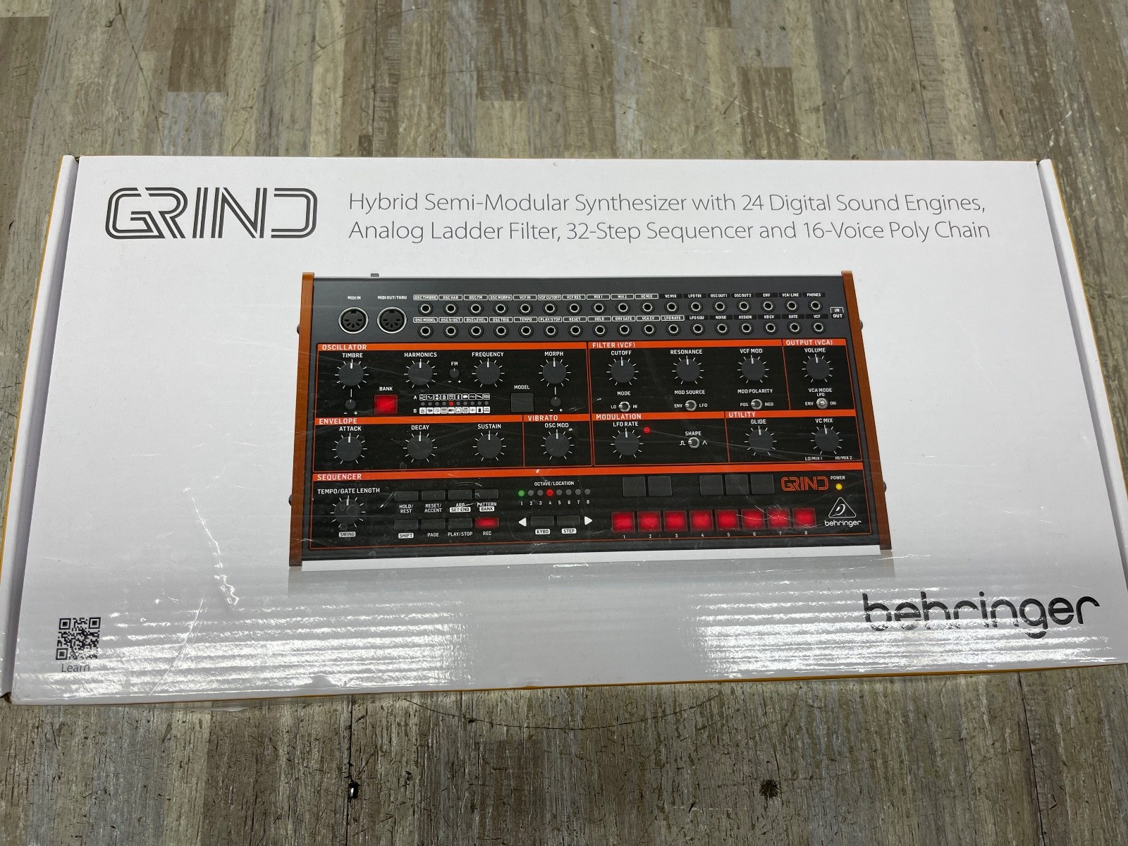 Behringer Grind Semi-modular Hybrid Multi-engine Synthesizer New