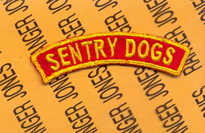 US Army SENTRY DOG 25th Infantry tab arc 3.25" patch