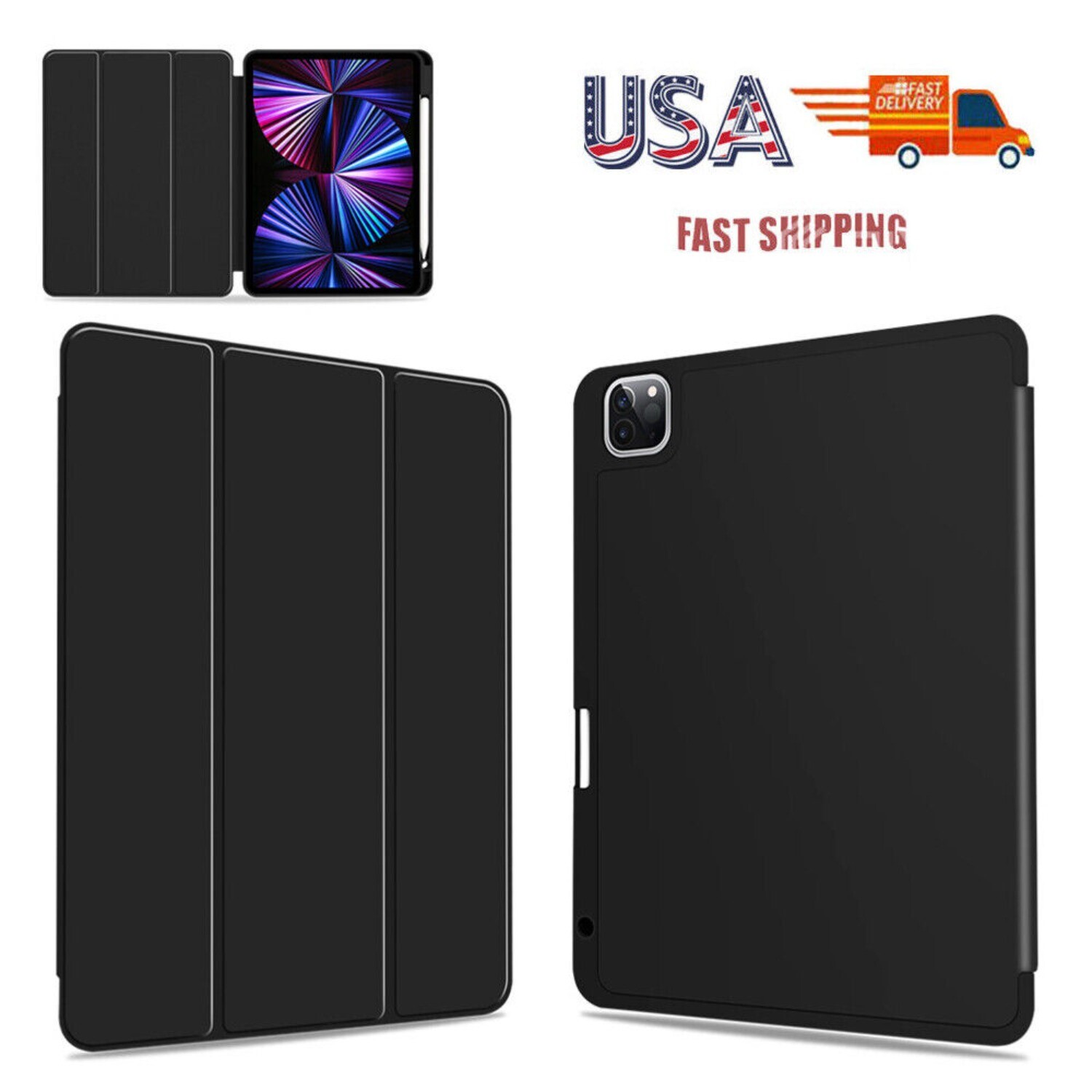 Shockproof Case Cover W/Pencil Holder For iPad 6th 7th 8th 9th Generation 9.7"