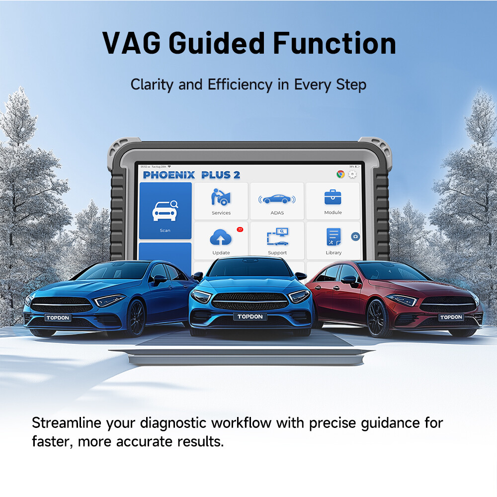 2025 TOPDON Phoenix Plus 2 PRO Bidirectional Car Diagnostic Scanner ECU Coding