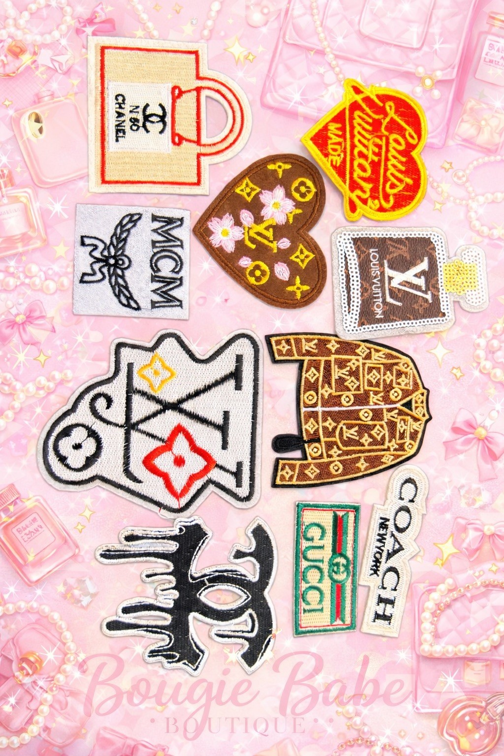 Iron-On Lux Patches 10 pk
