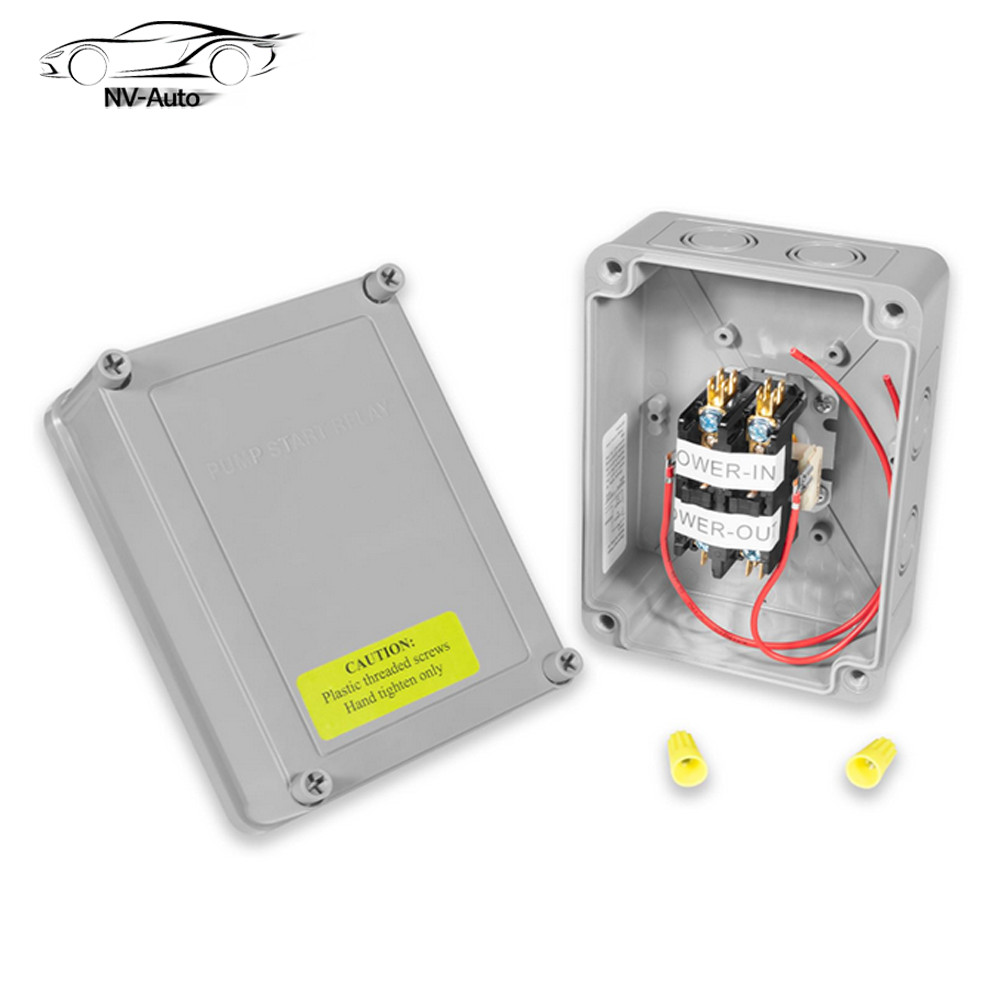 Pump Start Relay with housing for K-Rain 1522 Pump 3HP 110V 220V 24V Coil