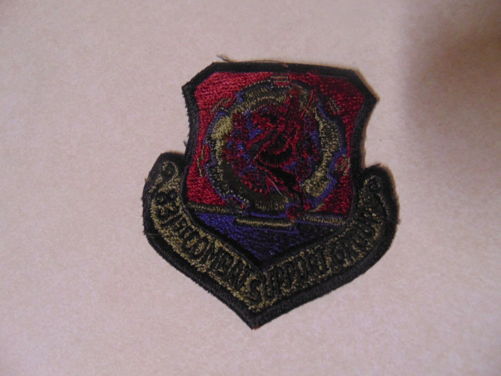 MILITARY PATCH SEW ON OLDER POCKET US AIR FORCE 831ST COMBAT SUPPORT GROUP