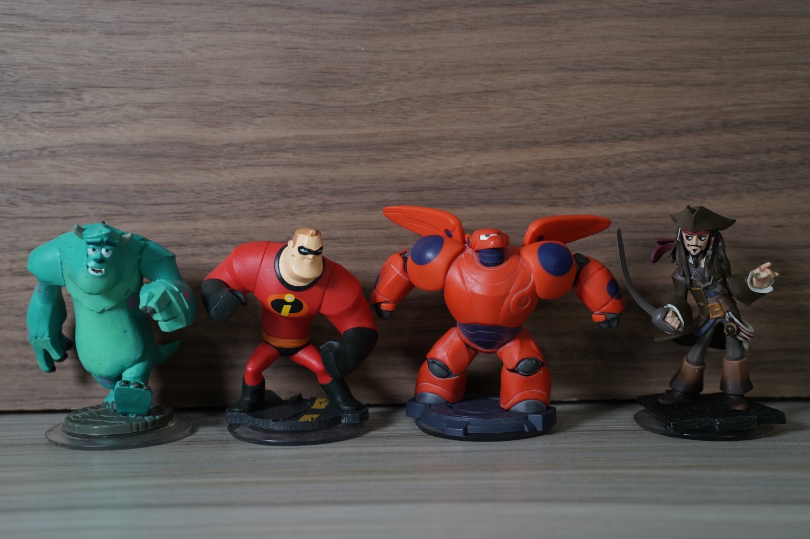 Disney Infinity lot Sully/ Mr.Incredible/ Baymax/ Jack Sparrow