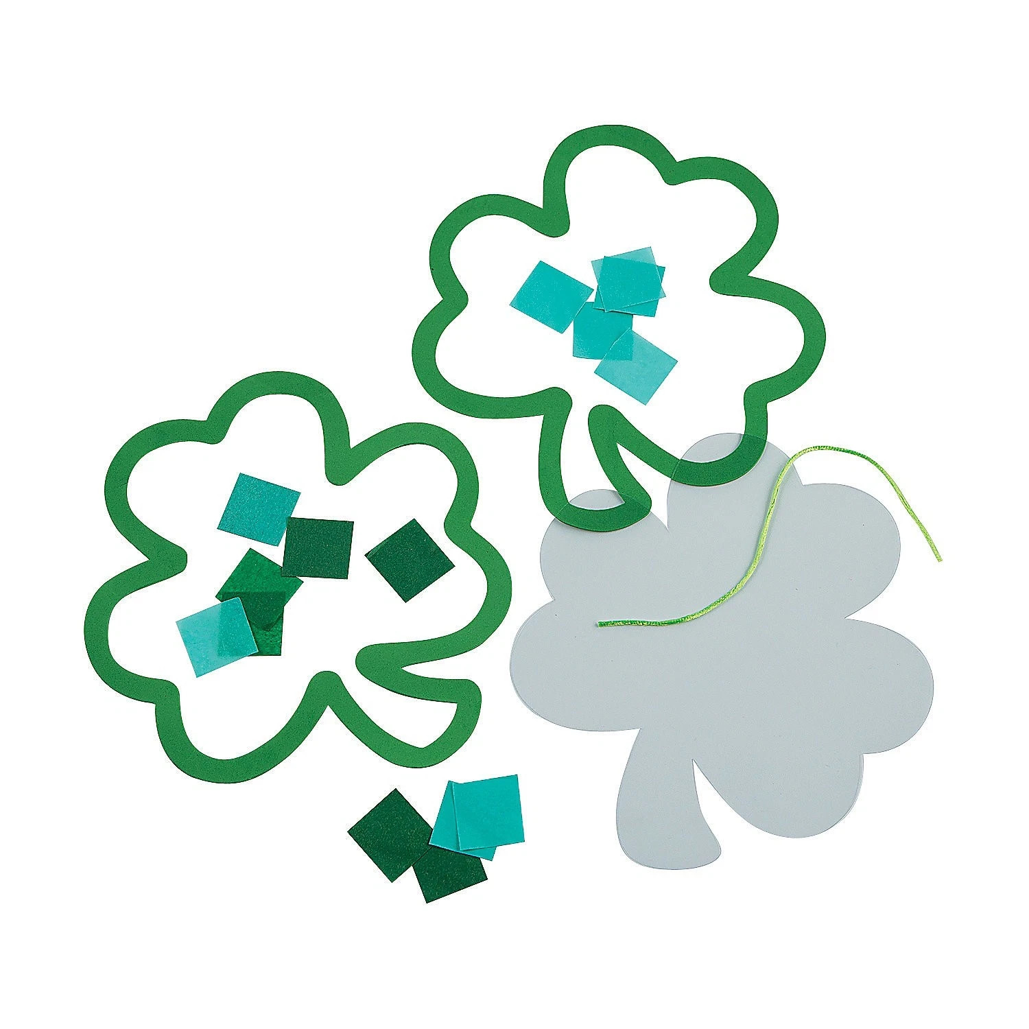 Shamrock Ornament Craft Kit - Craft Kits - 12 Pieces