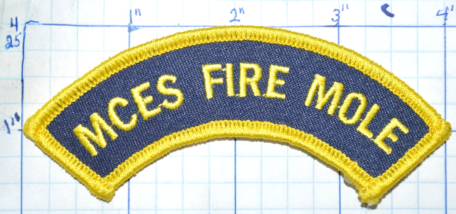 MCES FIRE MOLE FIRE DEPT 2.5" ROCKER PATCH
