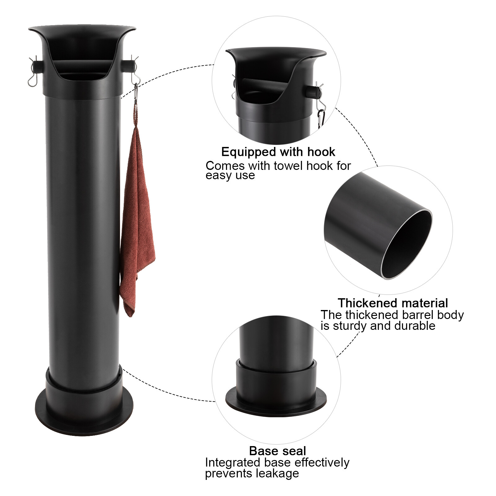 Knock Box for Coffee Grounds Commercial Floor Standing Knockbox Coffee Knock Box