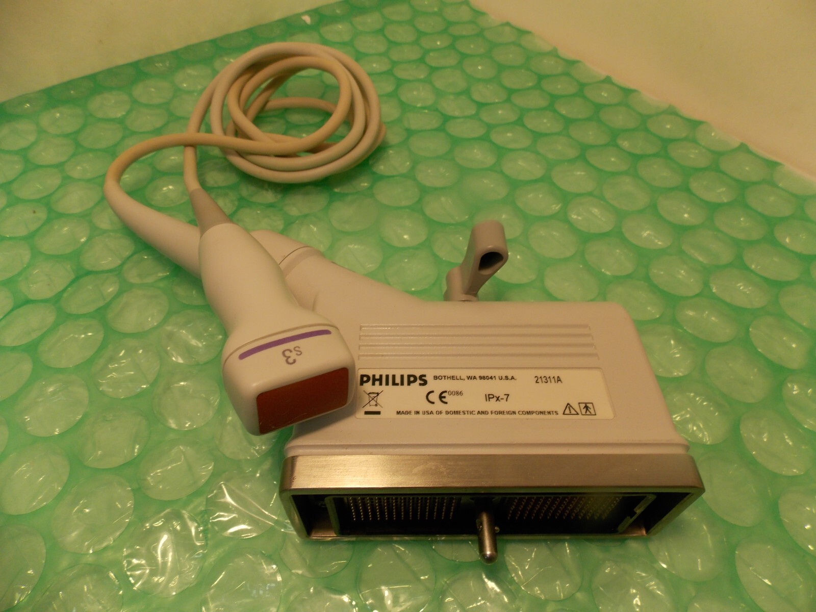 Philips S3 Ultrasound Transducer Probe 21331A (LAM-1770)