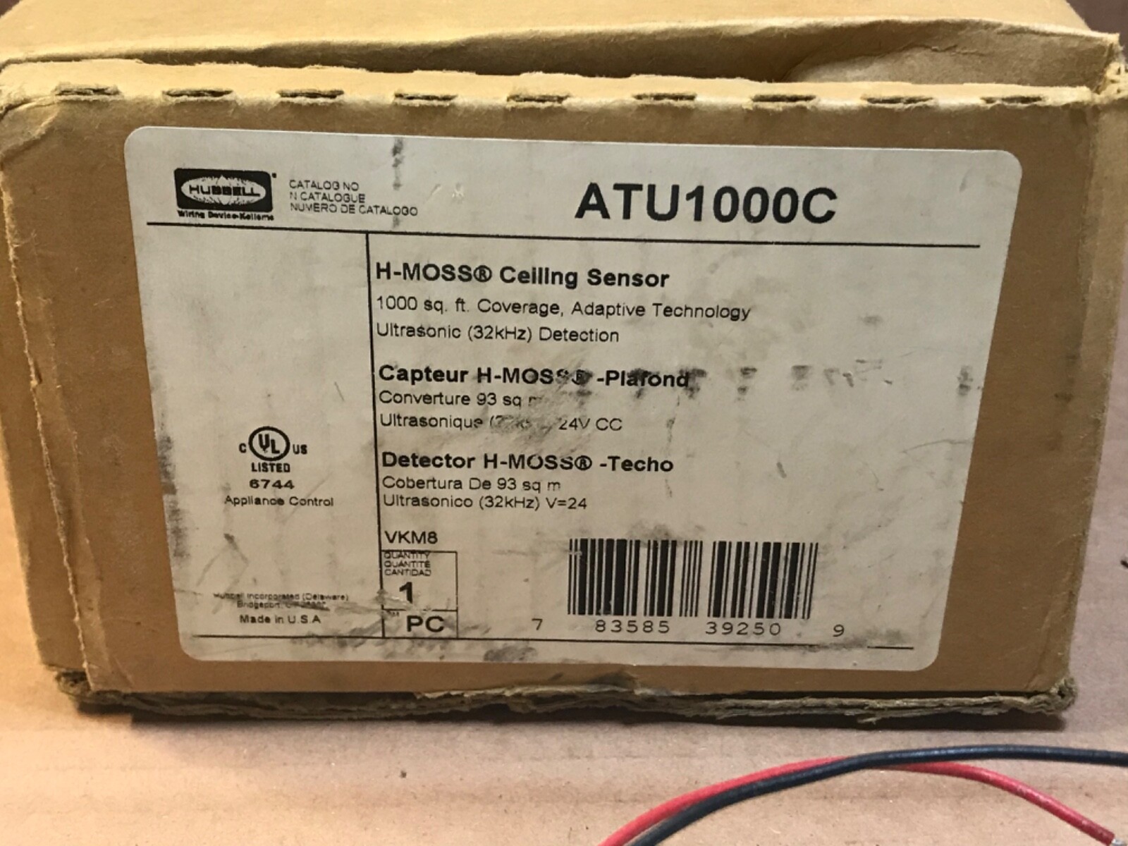 Hubbell ATU1000C H-MOSS Ceiling Occupancy Sensor *NEW*