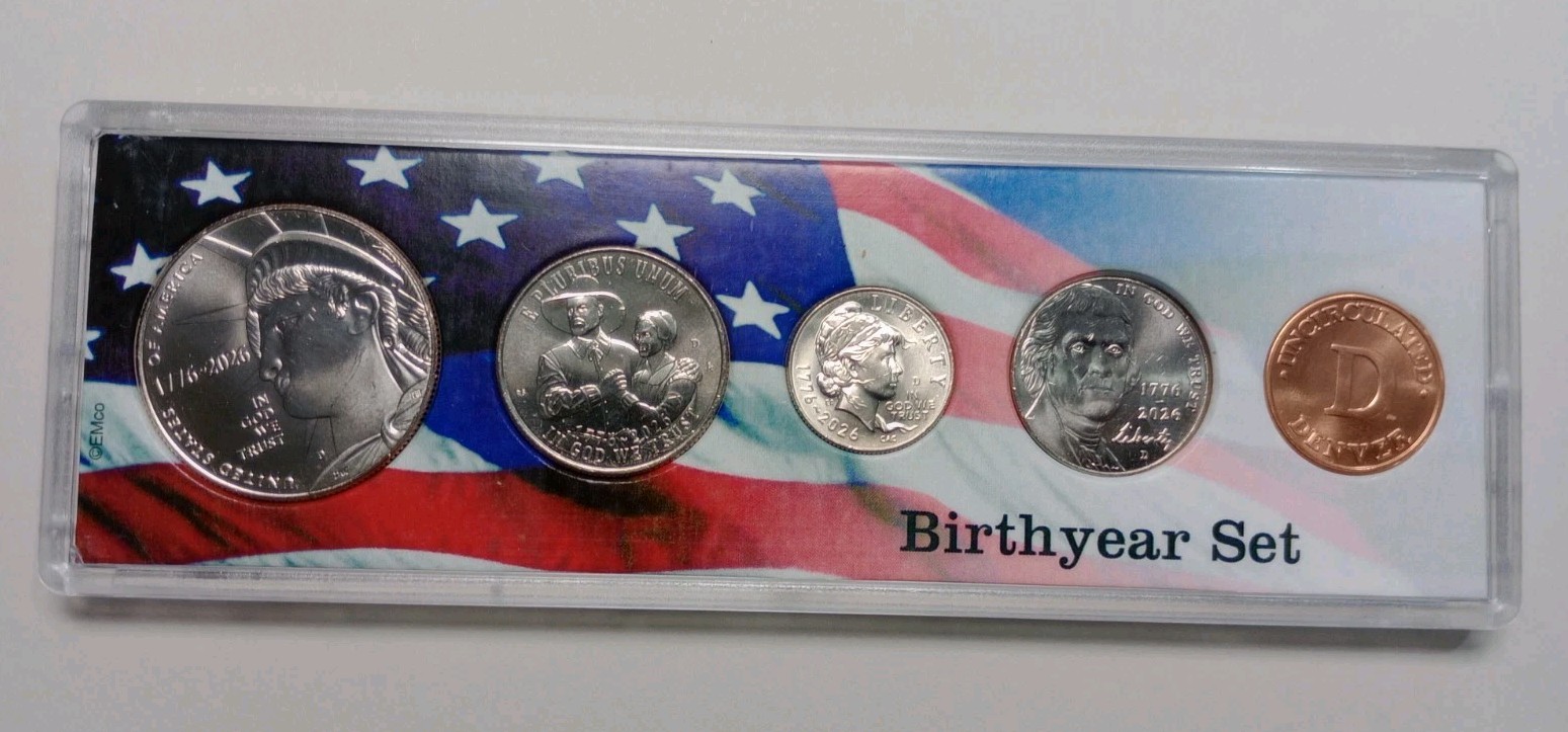 2026 Denver Birth Year Set 4 Bright UNC Coins + Mint Token