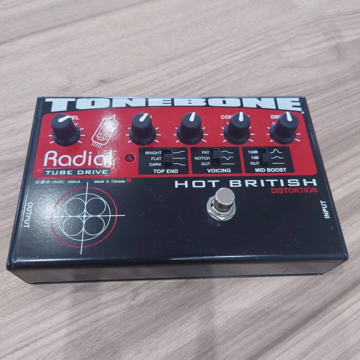 Radial Tonebone Hot British Tube Drive Distortion Guitar Pedal Used From Japan