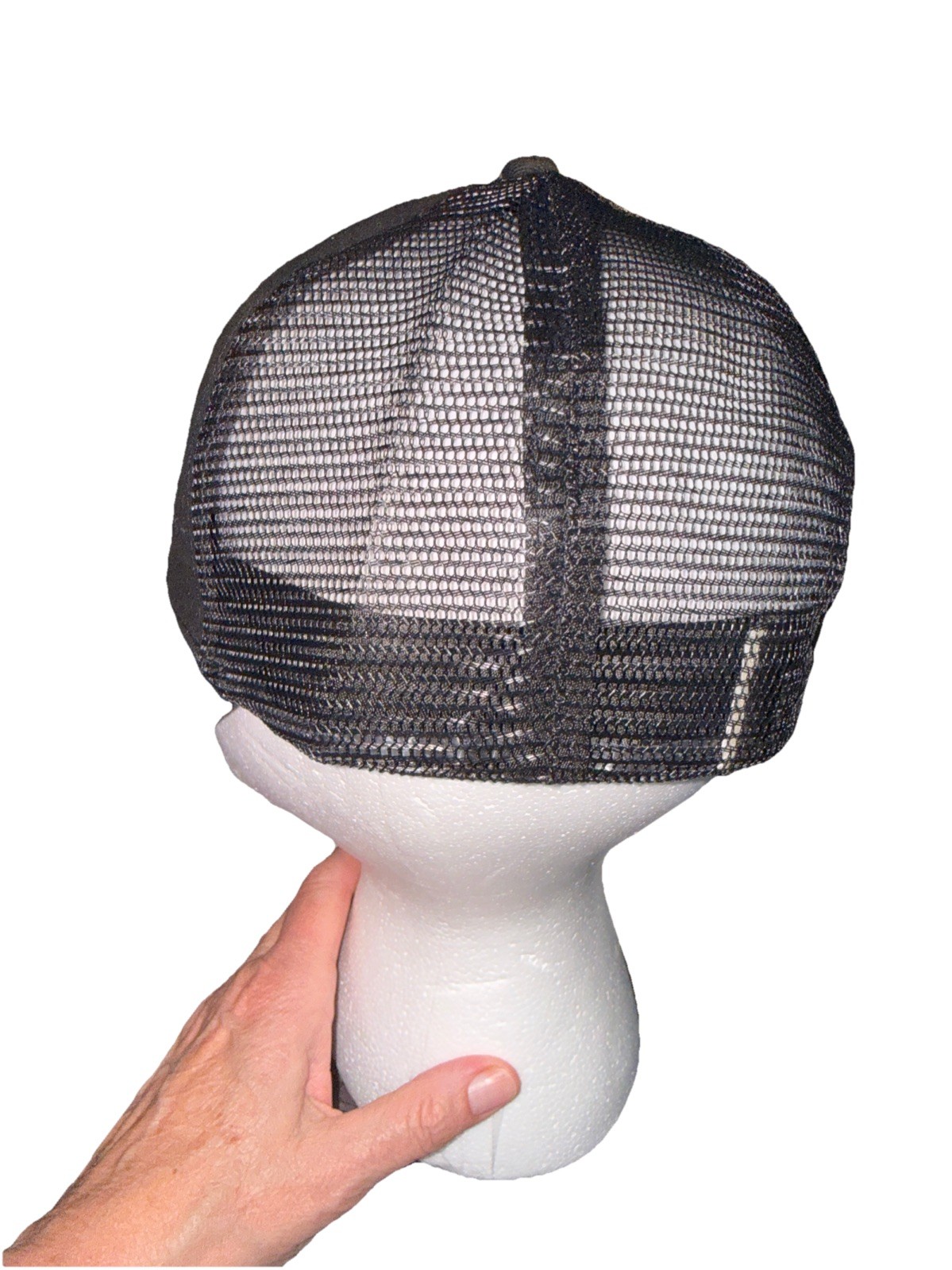STANLEY Infrastructure in Yellow on Black Trucker Hat Cap Snapback Black Mesh