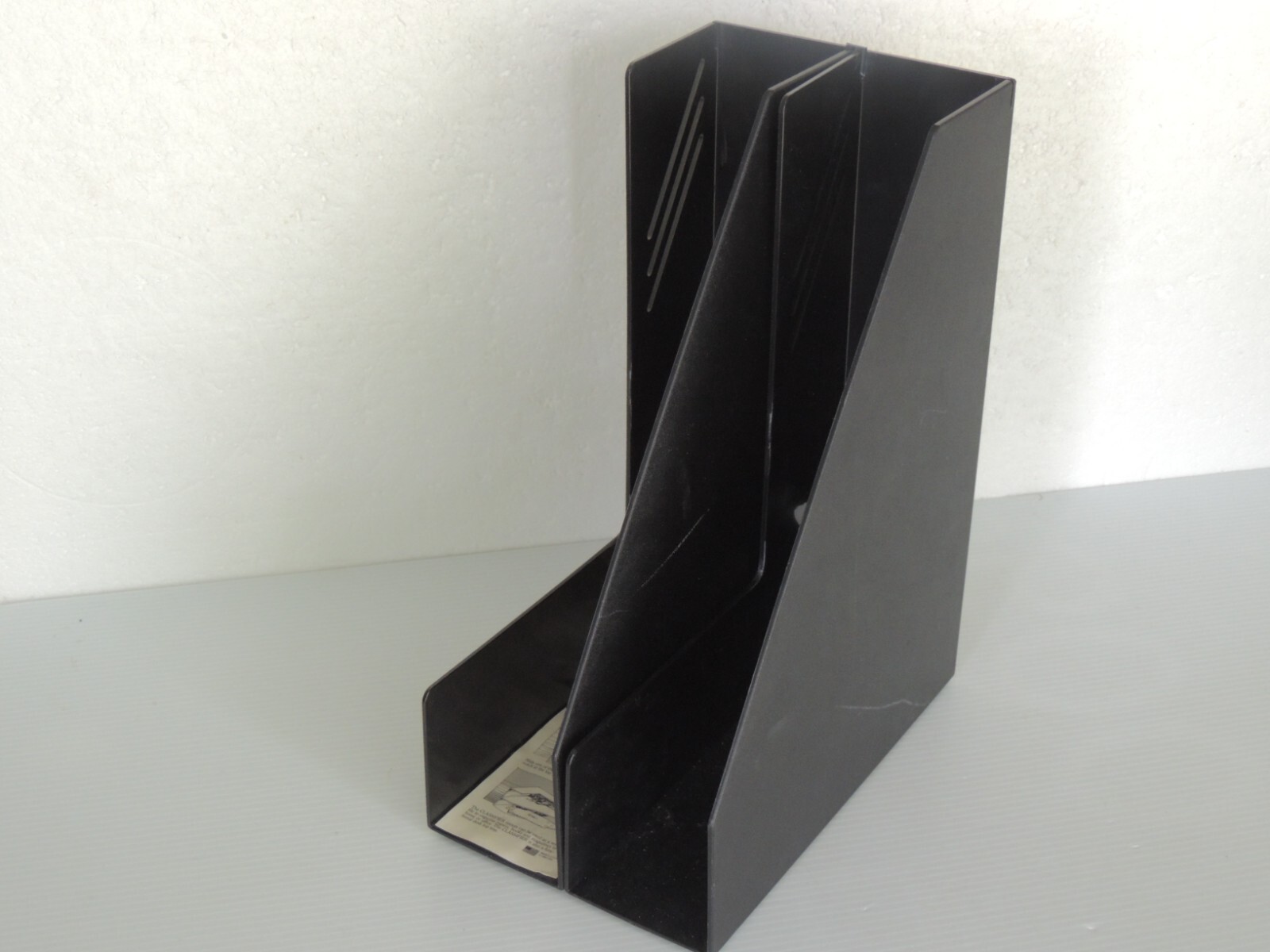 Plastic Desk Organizer - Magazine Rack, Black, 2-PackBY THE CLASSIFIER