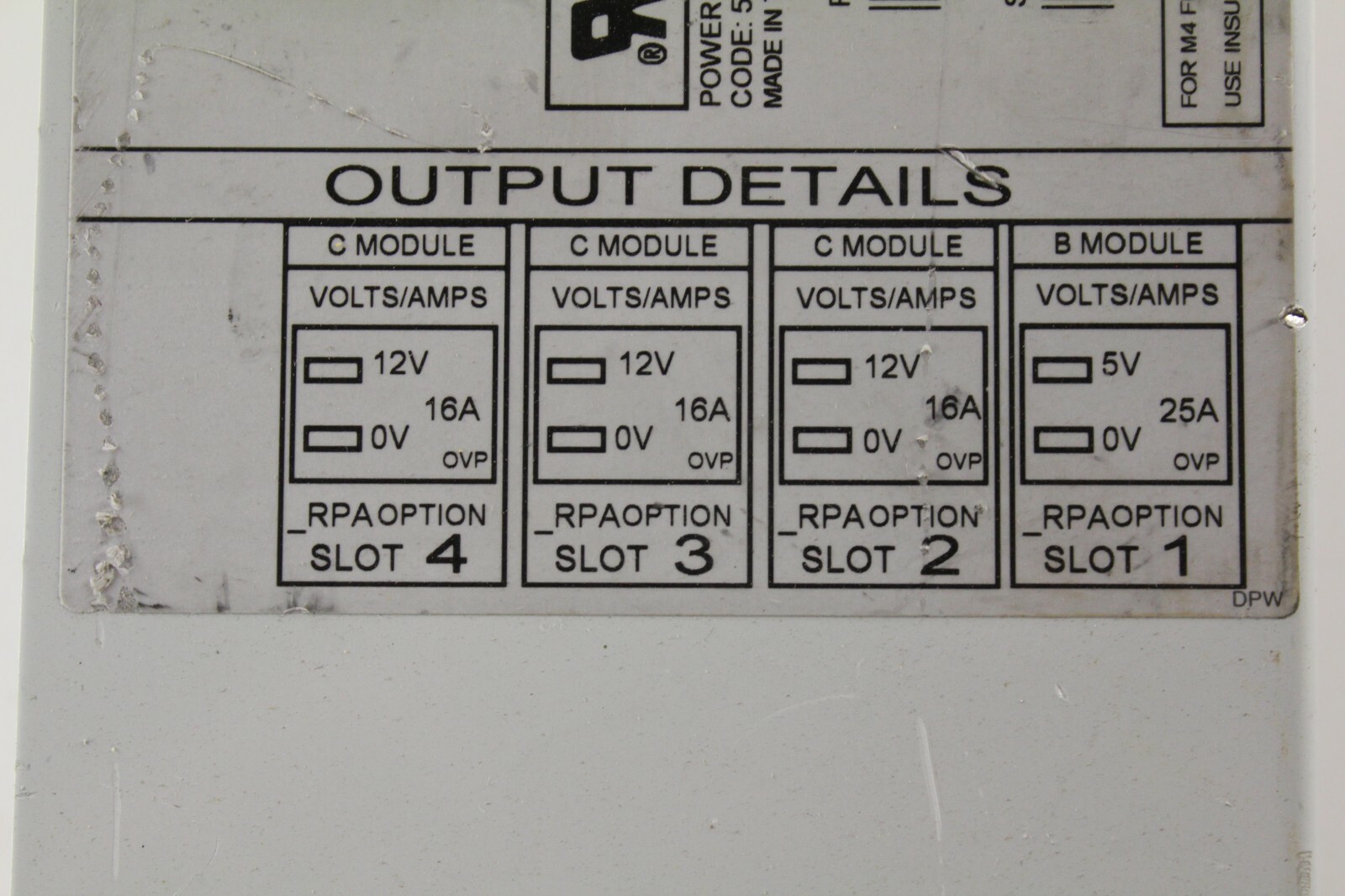 J40033 LAMBDA Alpha 600W Modular Power Supply