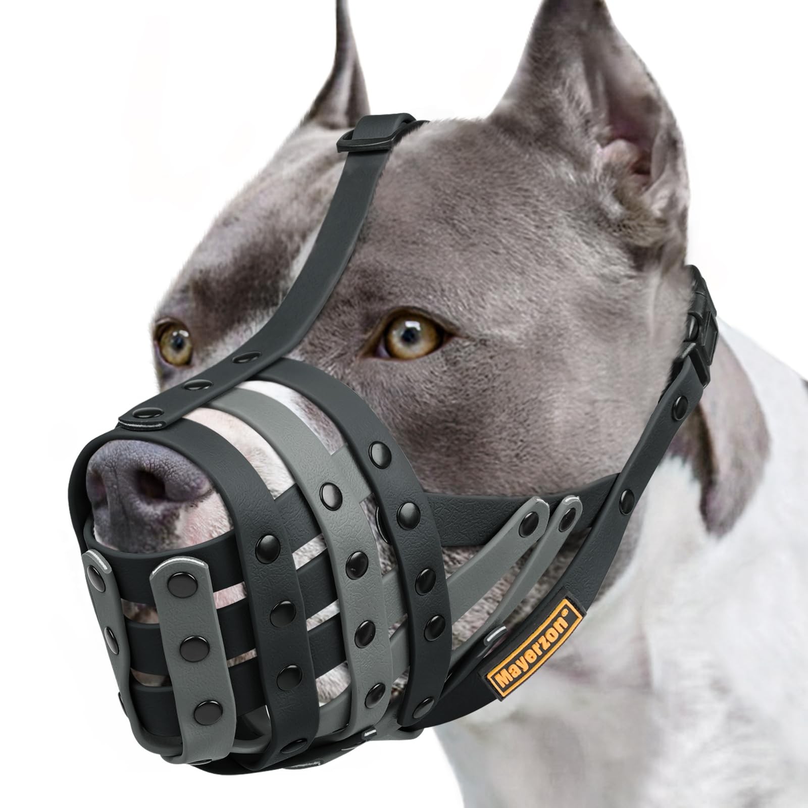 1 PC Pitbull Muzzle Lightweight Basket Large Medium Dogs Adjustable Sturdy
