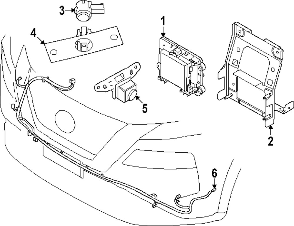 Genuine Nissan Cruise Control Distance Sensor Bracket 285U2-6RZ0B