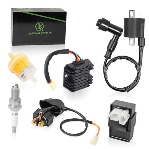 Ignition Coil Kit with 6 Pin AC CDI Box Voltage Regulator Rectifier Solenoid