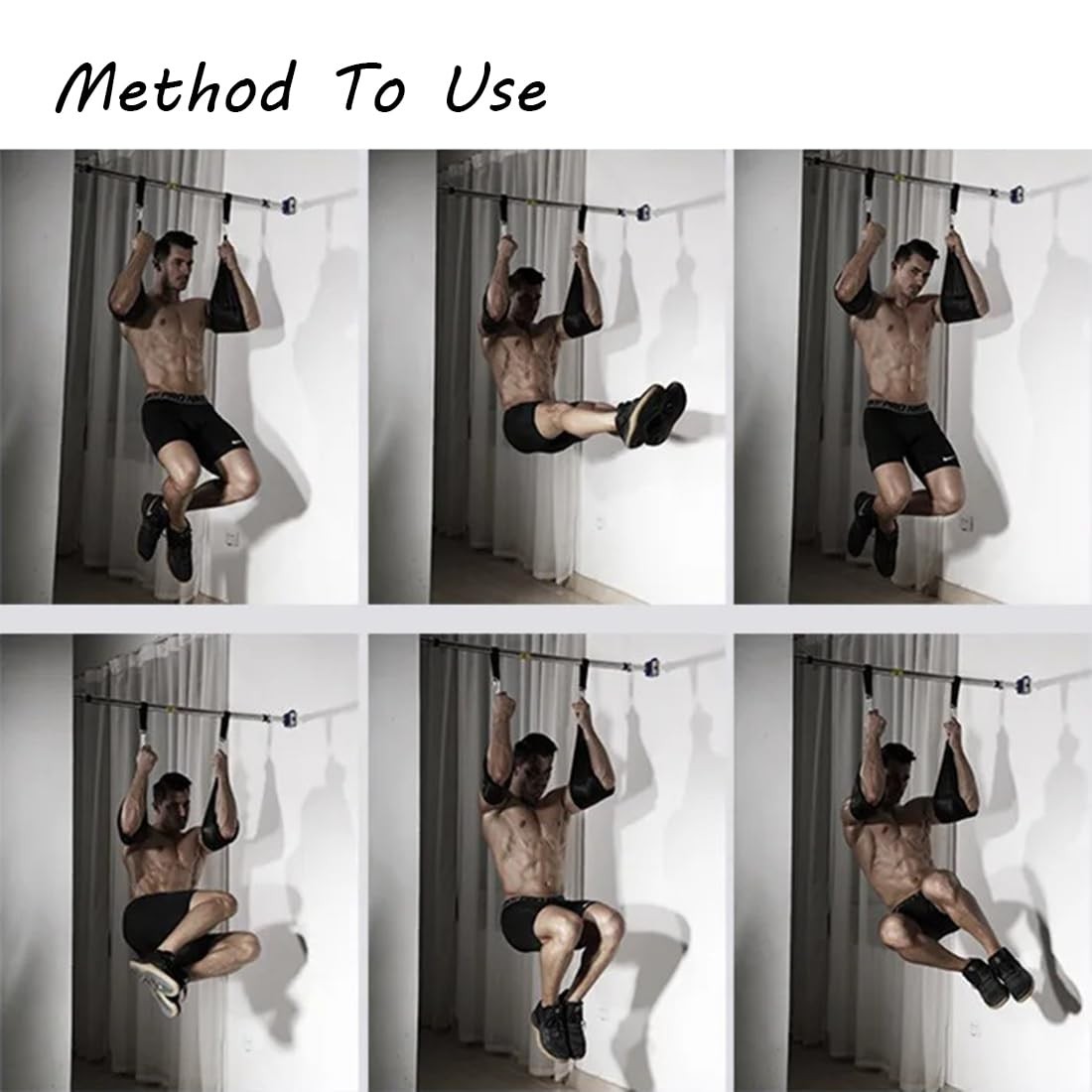 AB Straps Abdominal Sling Straps Pull Up Support Muscle Cantilever Workout Ex...