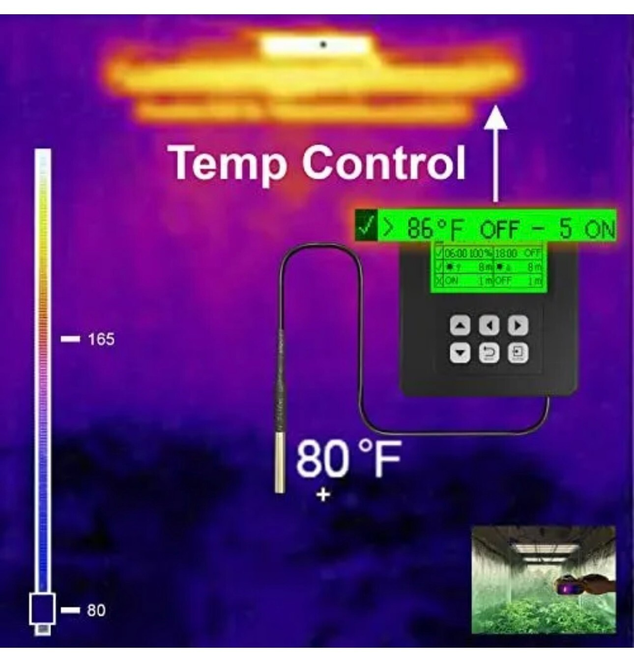 VBR-C100 Grow Light Controller Sunrise Sunset,Timing ON | Off,Power%,Cycle Sw...