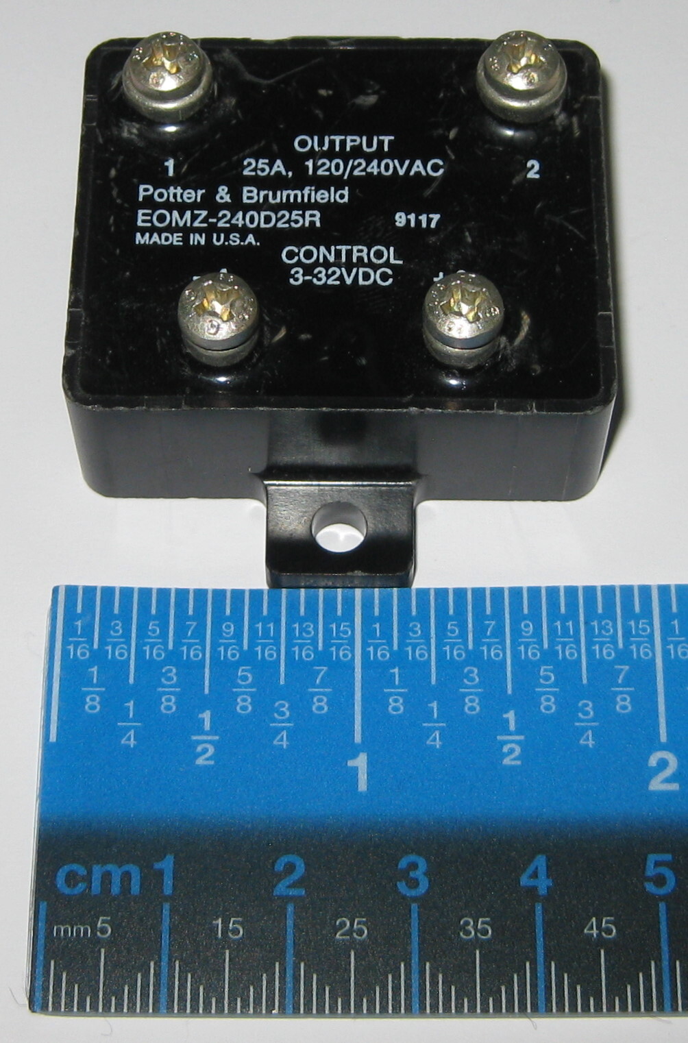 Potter & Brumfield Solid State Relay - 240V AC - 25A - EOMZ - 3-32 VDC Control