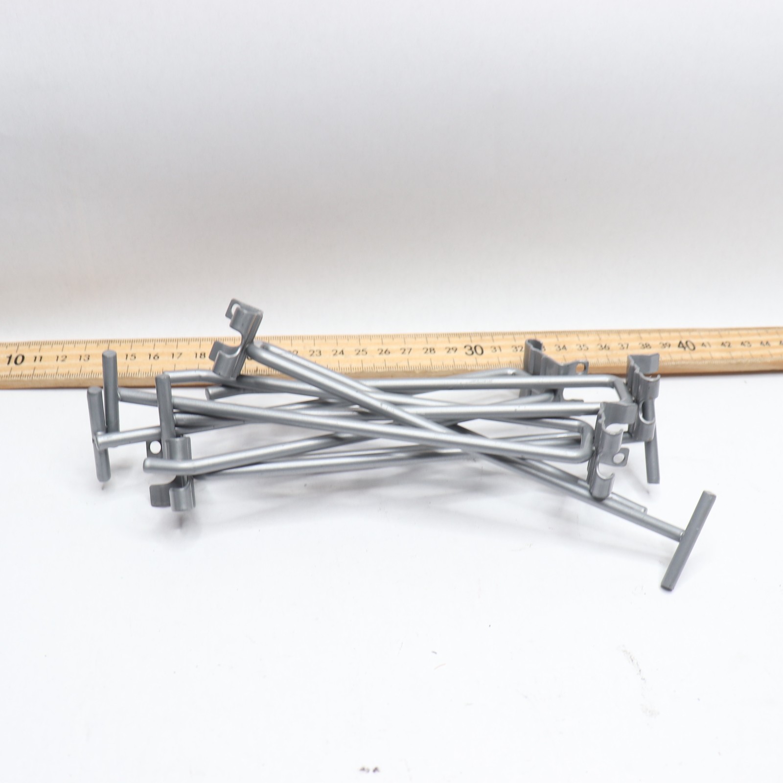 (6-Pk) Double Peg Board Hook 7"