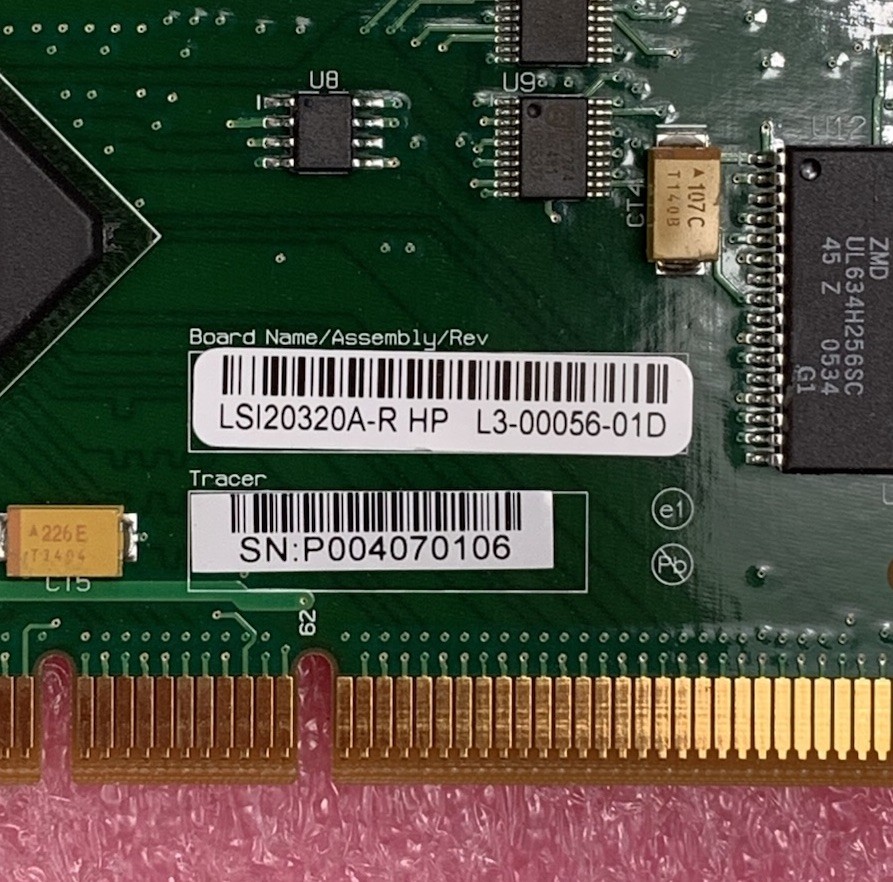 HP LSI Logic LSI20320A-R RAID Controller Card