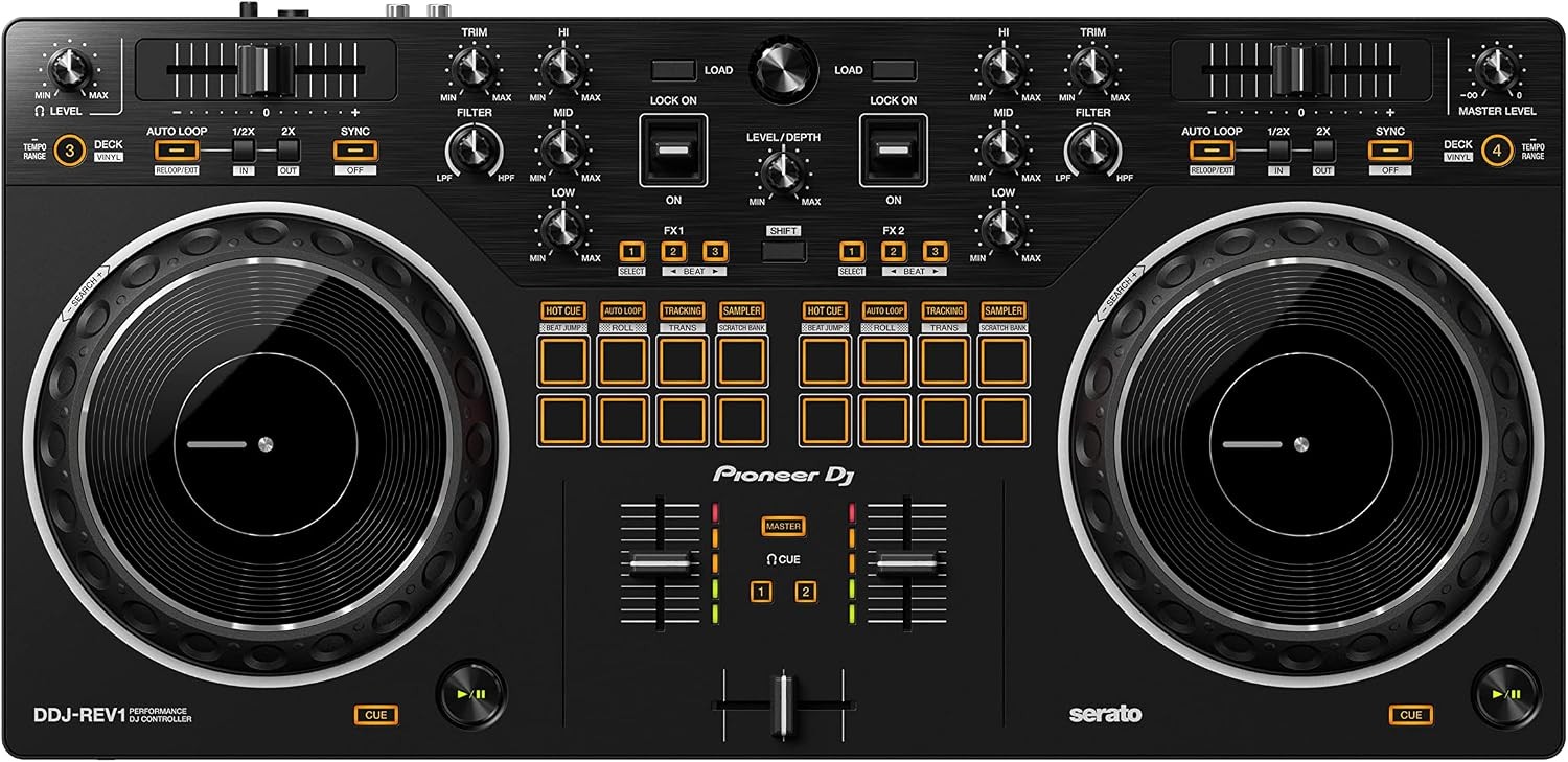 Pioneer DJ DDJ-REV1 2-Deck Serato DJ Controller Black