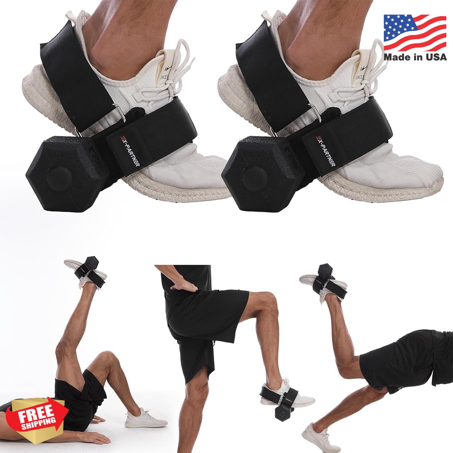 Monkey Foot Dumbbell Attachment for Glute Kickbacks & Leg Workouts, Adjustable A