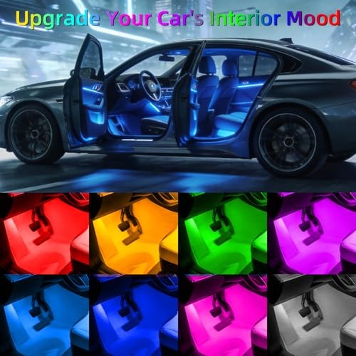 4PCS Wireless LED Strobe Lights with Remote Control, 8 Colors USB Charing