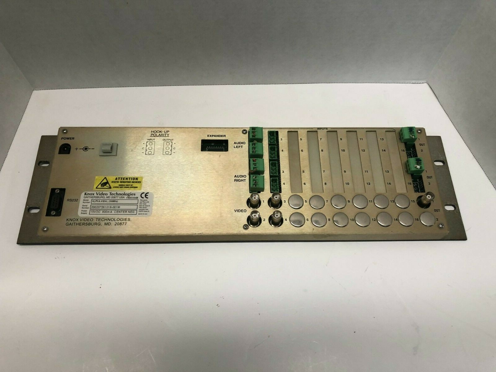 Knox Video Technologies Alpha 41Bal