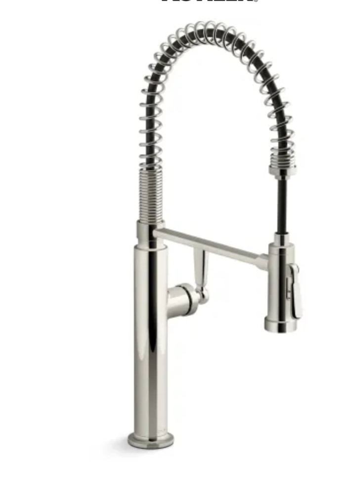 Kohler Edalyn K-28360-SN Pre-Rinse Pro Spray Kitchen Faucet Polished Nickel New