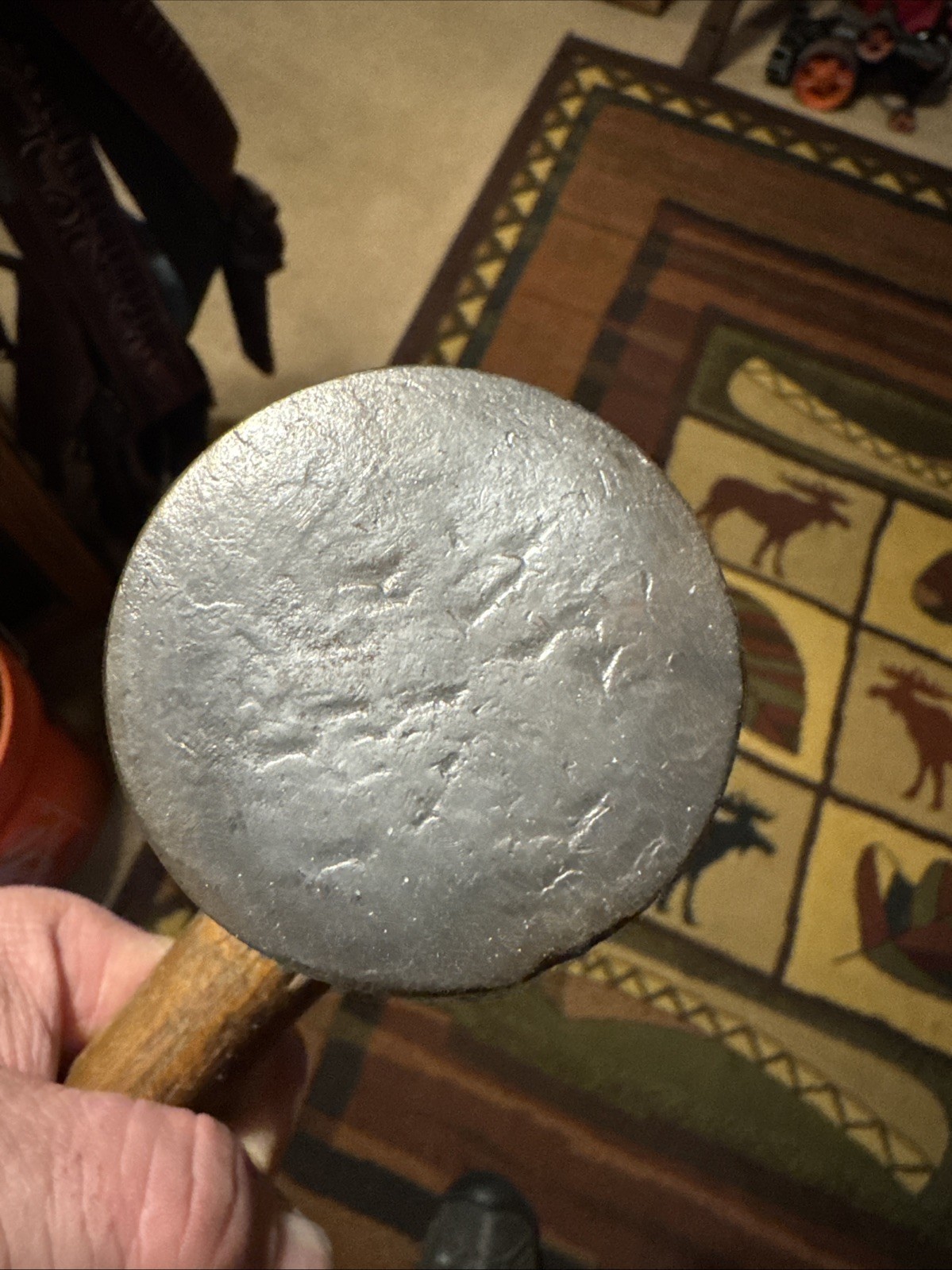 Vintage Huge 7 lb Ball Peen Hammer