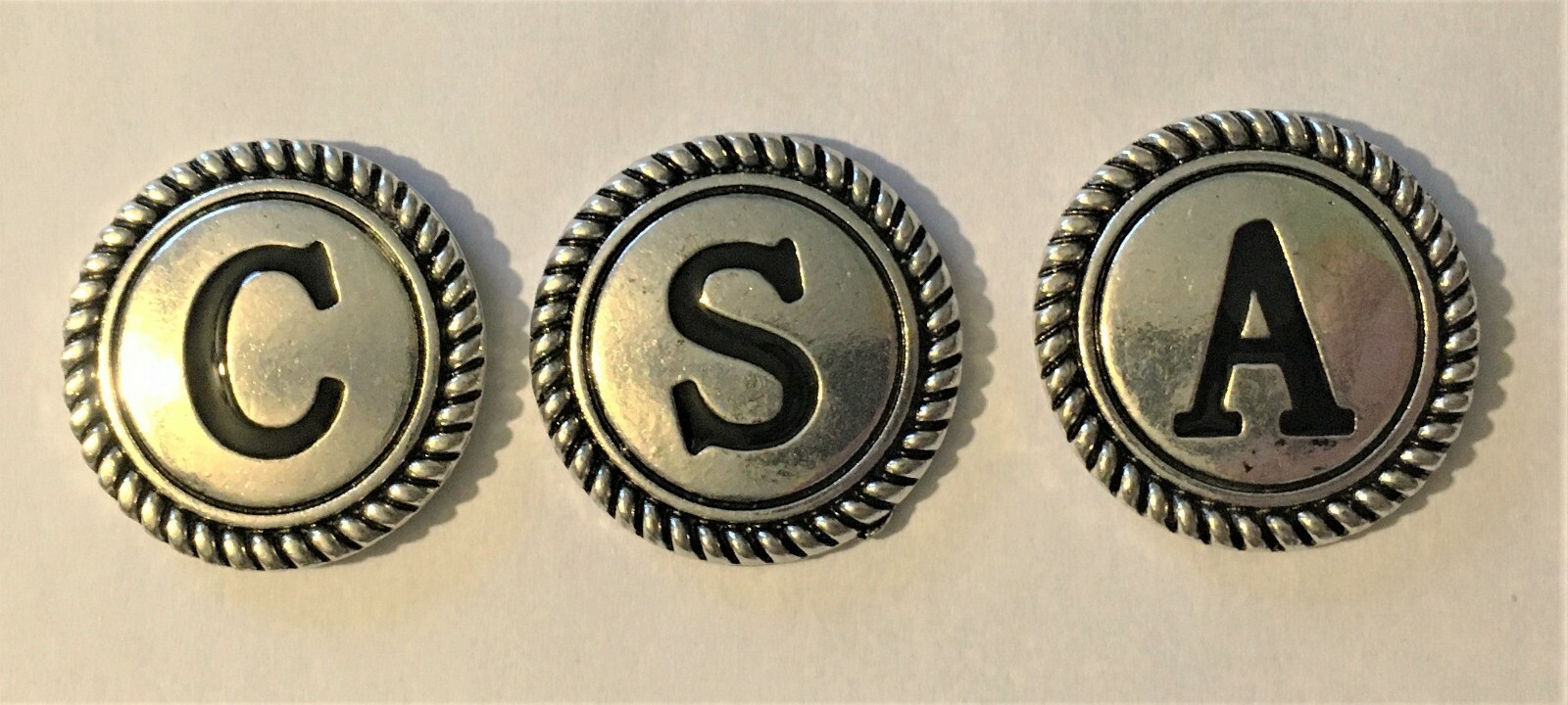 LOT OF 3 CSA CONCHOS - C S A  - CONFEDERATE - DIXIE