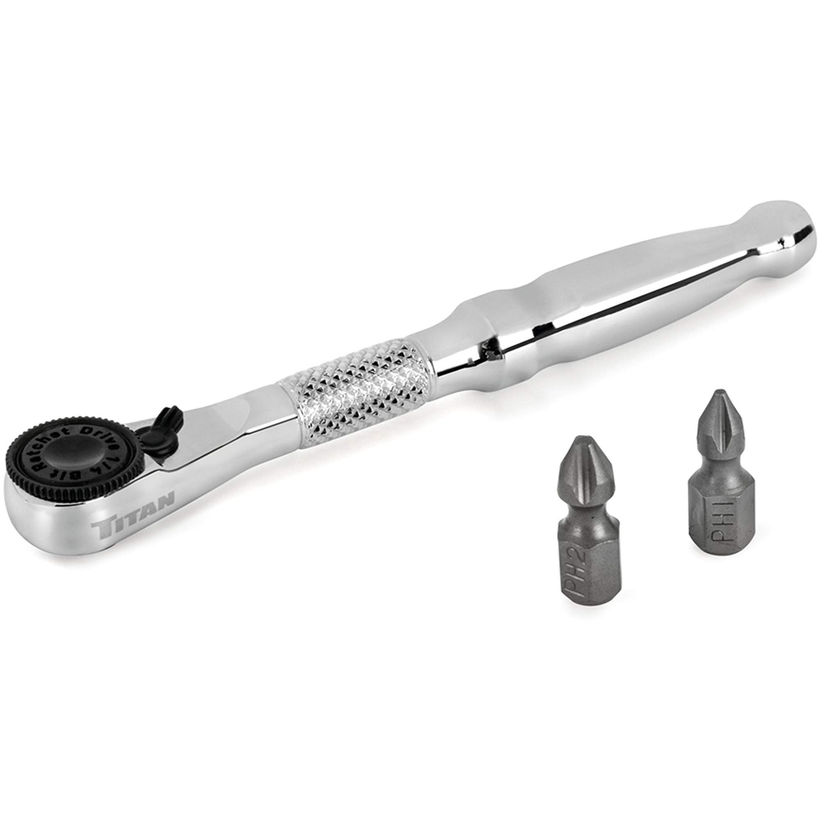 Titan Tools 1/4" Drive Micro Ratcheting Bit Driver 11333