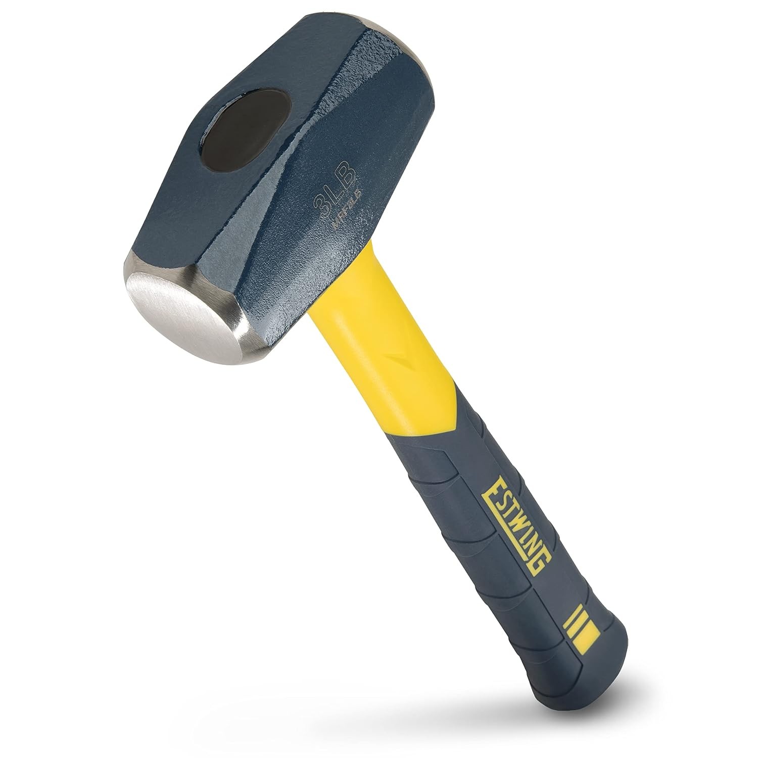 ESTWING Sure Strike Drilling/Crack Hammer - 3-Pound USA Made Sledge with Fibergl