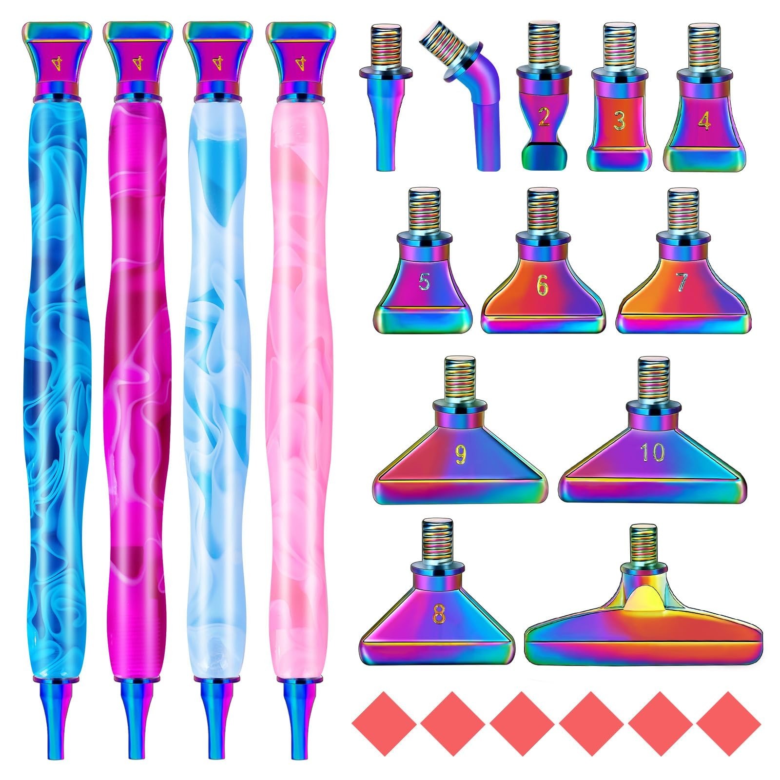 DoreenBow 28Pcs Diamond Art Tools Metal Thread Tip Diamond Art Accessories | ...