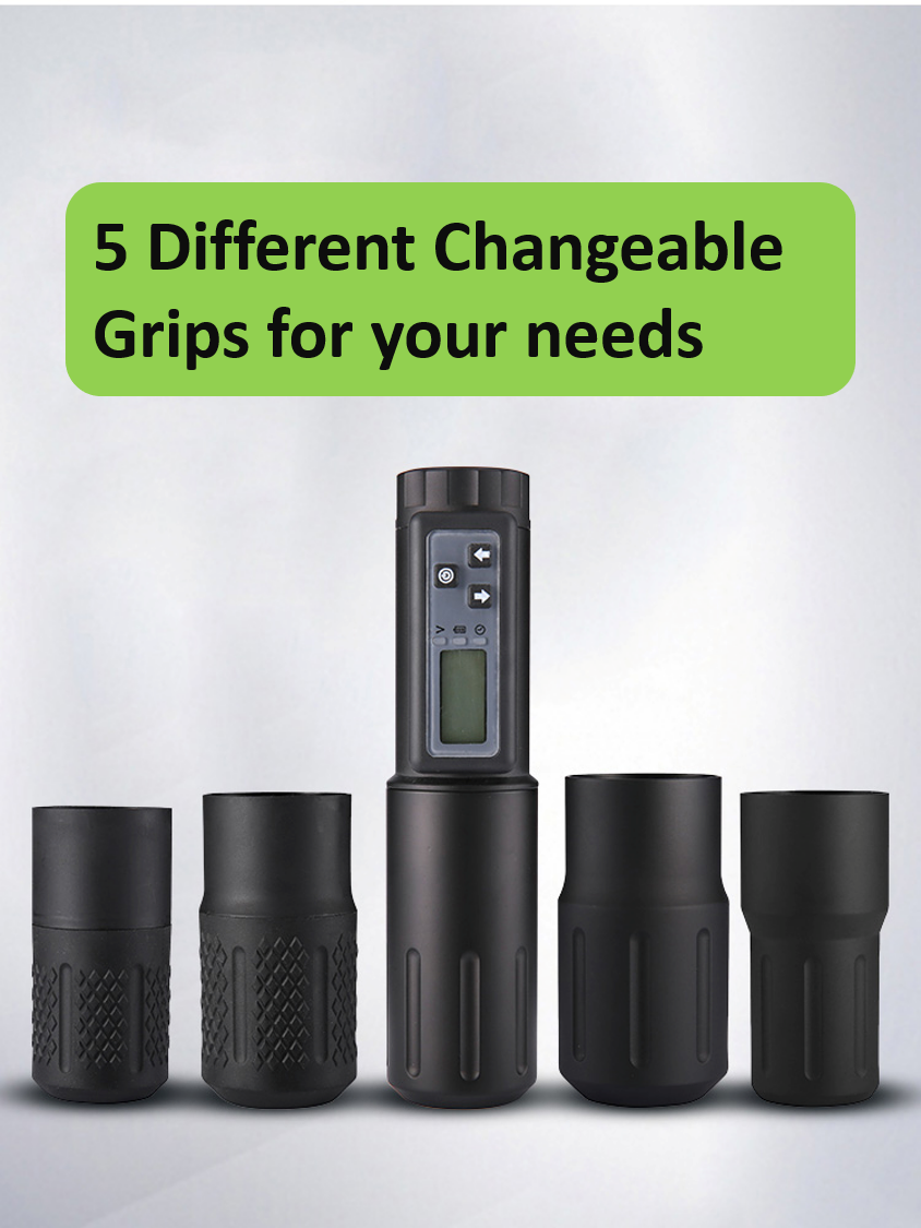 Zephyr Tattoo Wireless Rotary Pen with 5 Changeable Grips