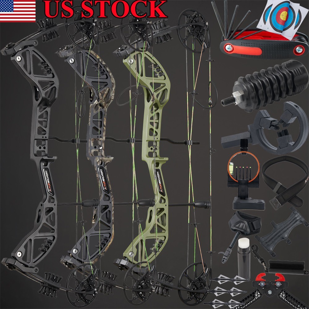 RH Compound Bow 30-70 lbs 75% Let-off Adult Archery Hunting Shooting Target