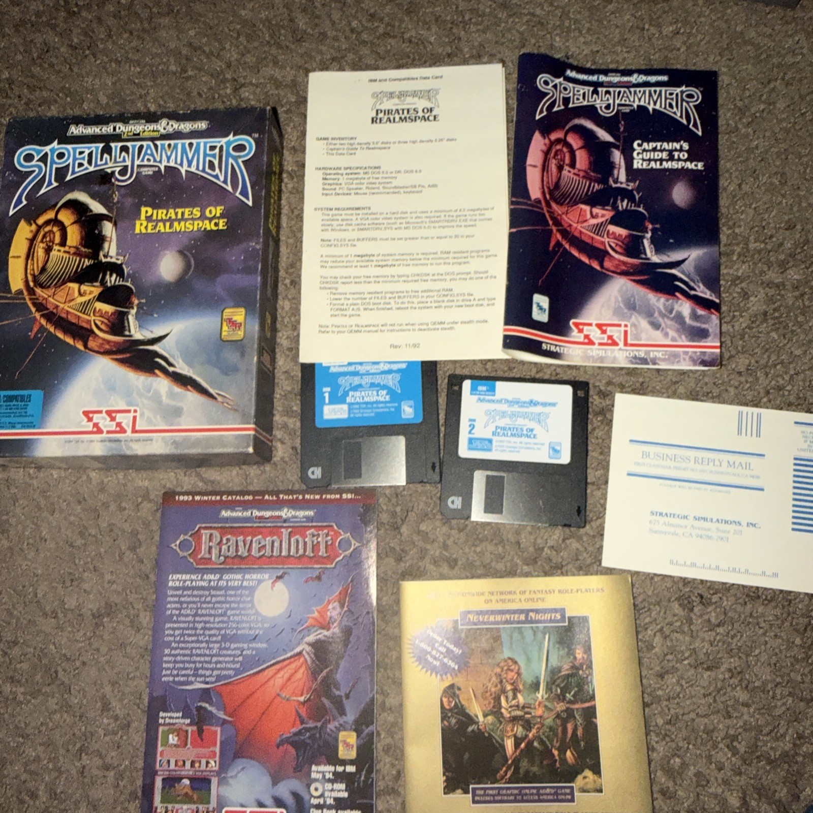 ✅ AD&D SPELLJAMMER PIRATES OF REALMSPACE ⭐ PC-Spiel ⭐ BIG BOX ⭐ Vintage ⚡