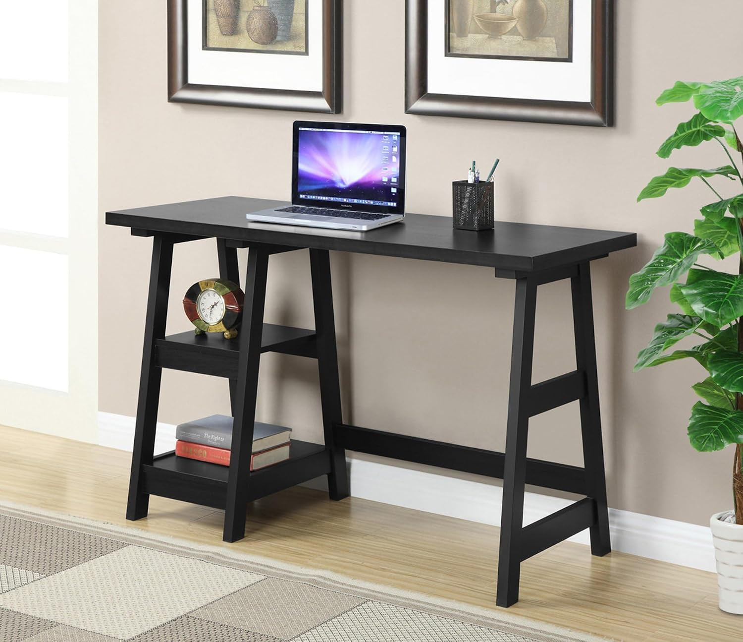 Trestle Desk, Black