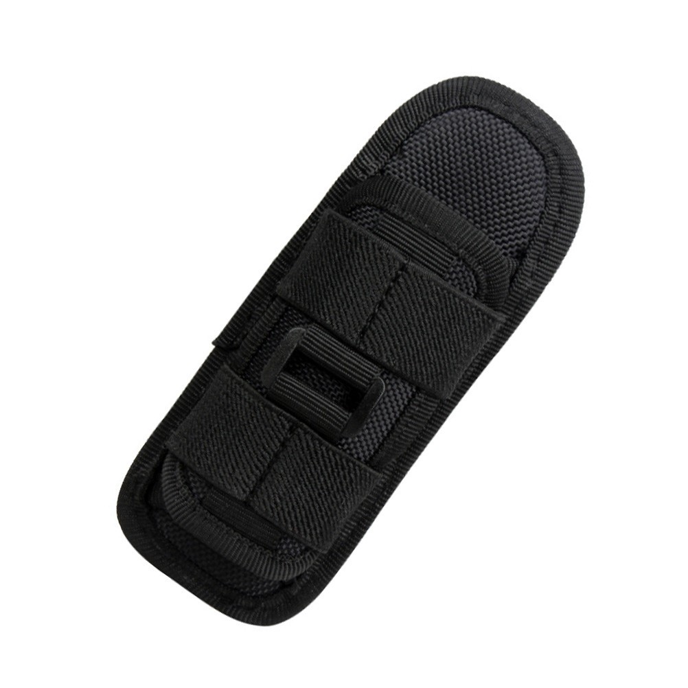 Durable Nylon Torch Carry Case with Stretchable Strap and 360 Degree Clip