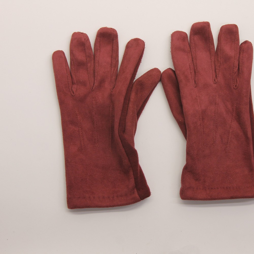 Jaclyn Smith L-XL Soft Poly Spandex Burgundy Gloves