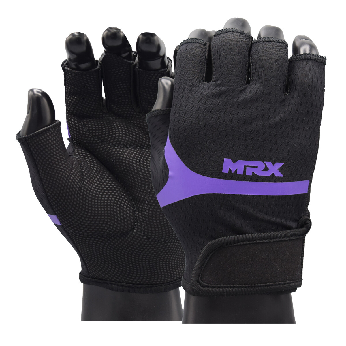 MRX Women Weightlifting Gloves Extra Grip Palm Protection Half Finger Anti Slip