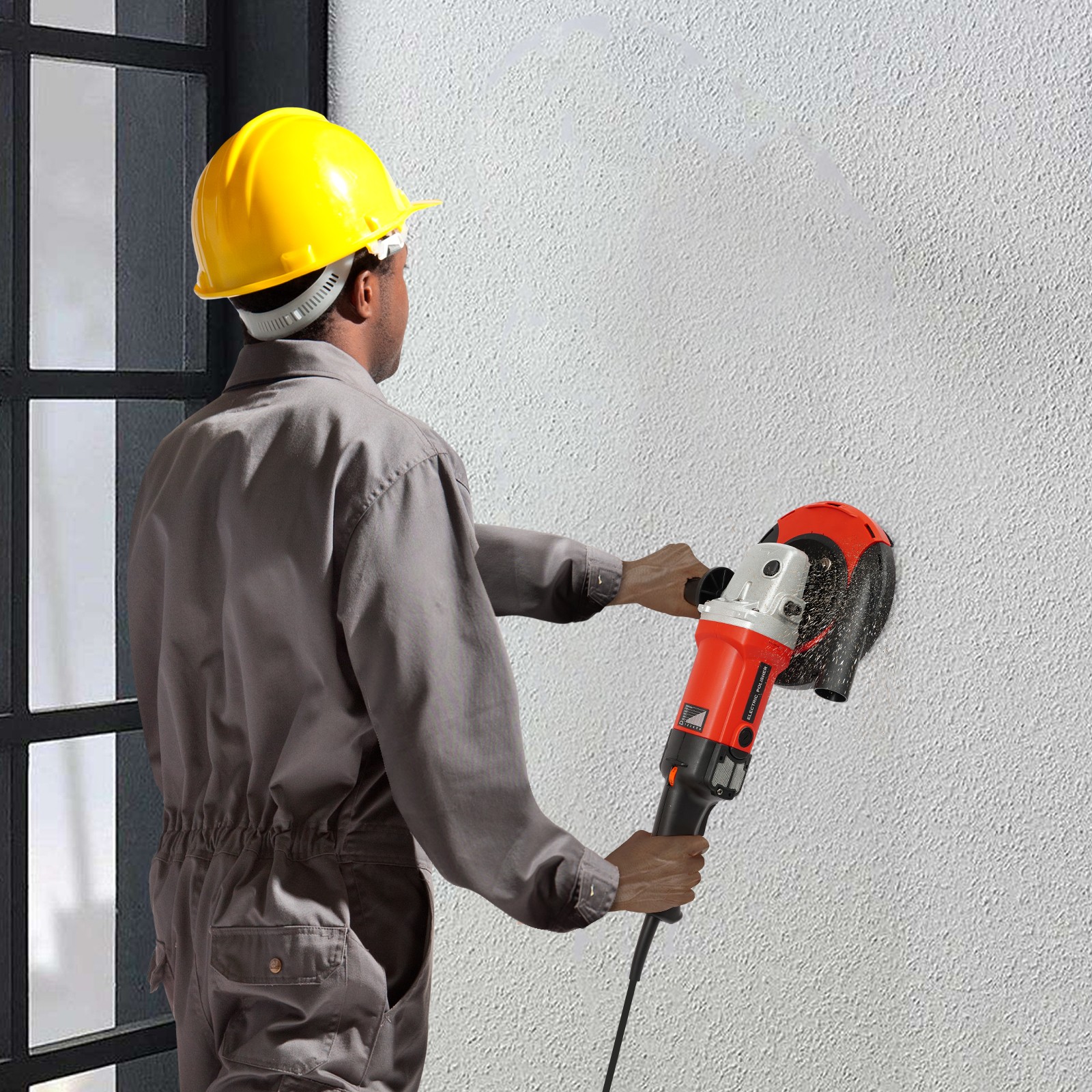1580W Grinding Machine Concrete Grinder Set Dust-Free Grinding Machine
