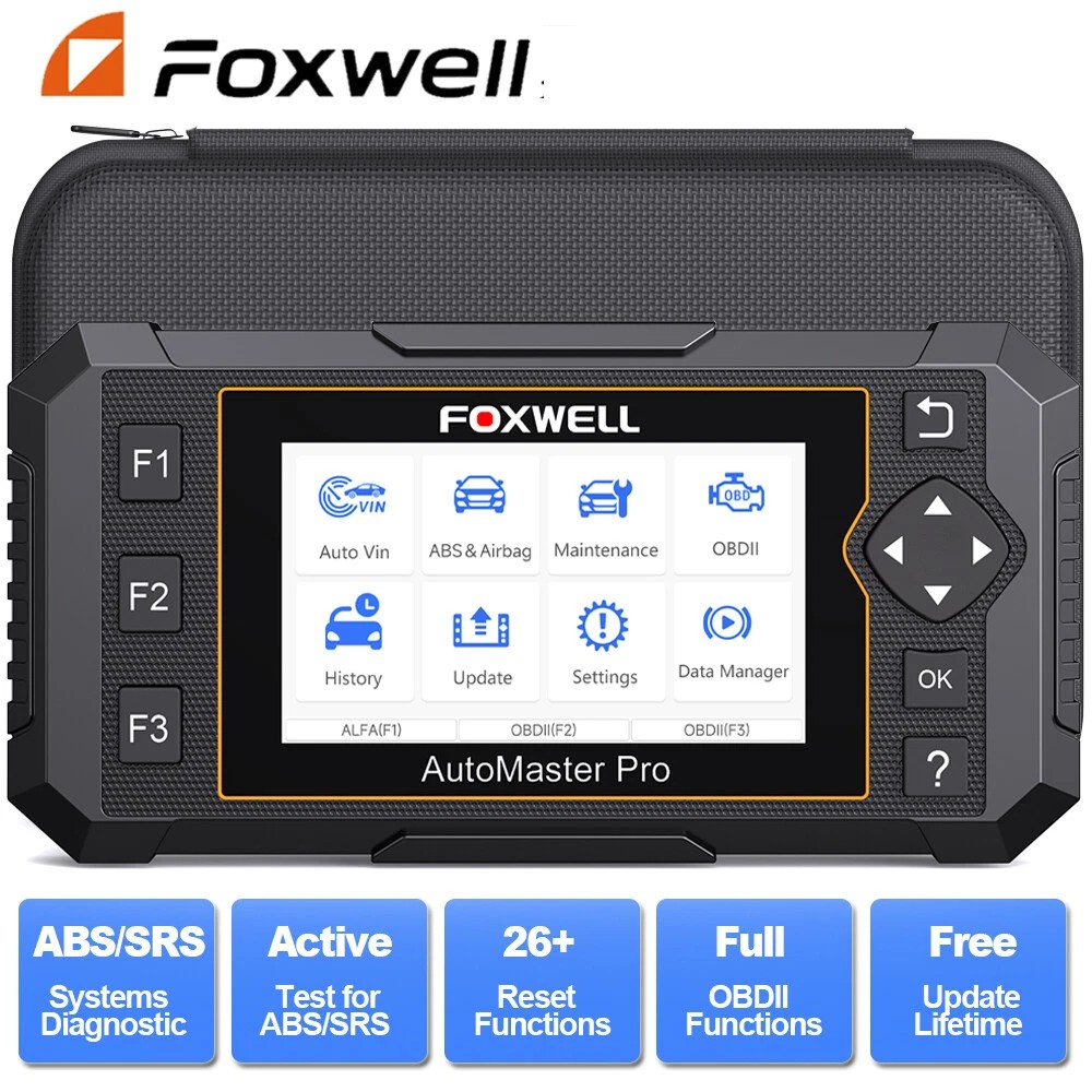 FOXWELL NT650 Automotive Bidirectional OBD2 Scanner Diagnostic Scan Tool ABS SRS