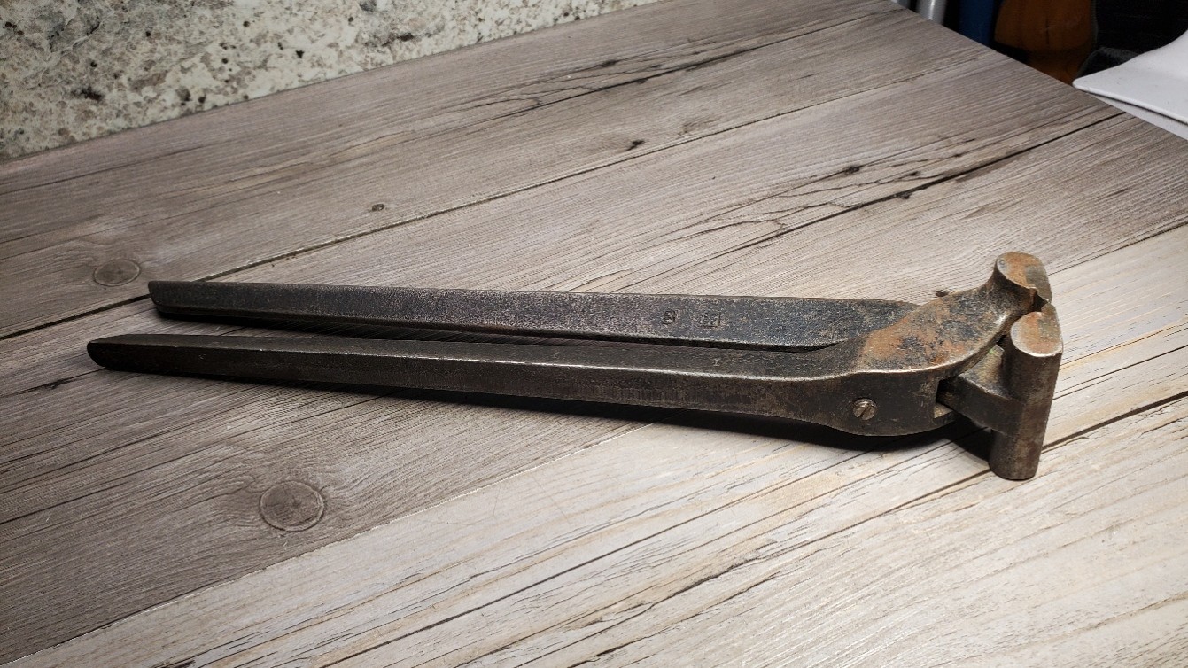 Antique Todd's Pat No. 1 End Nippers Wire Cutting Pliers Replaceable Jaws USA