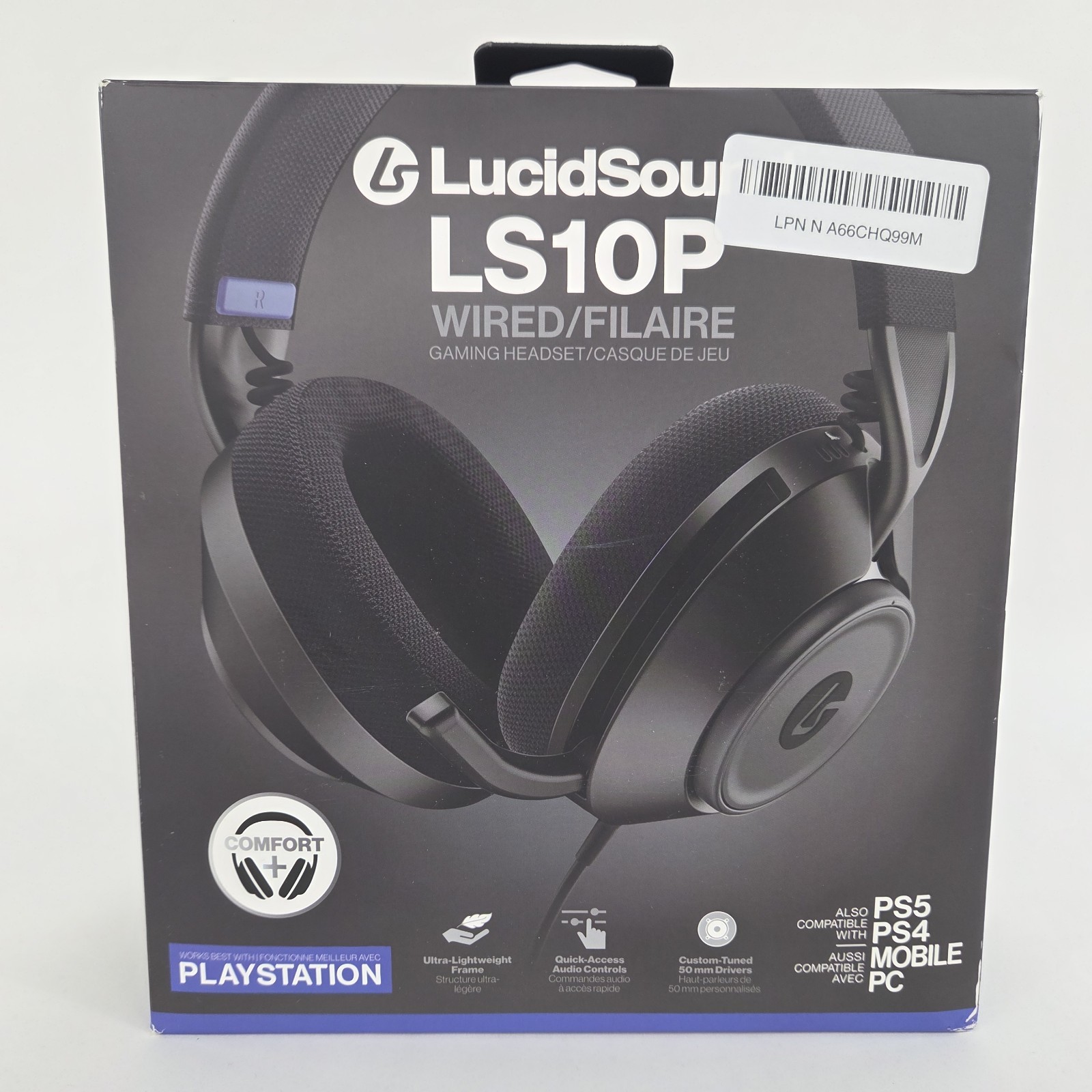 LucidSound LS10P Wired Stereo Gaming Headset for PS5, PS4, PC
