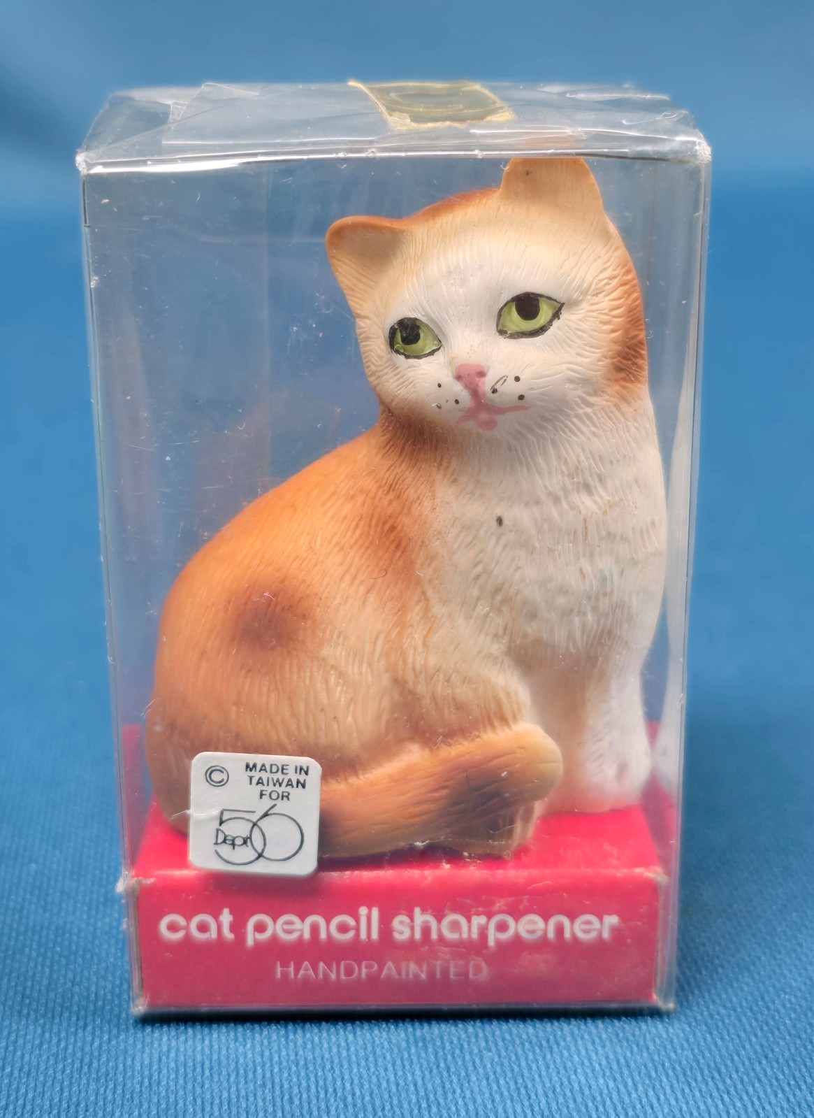 Vintage Dept. 56 Cat Pencil Sharpener New in Box